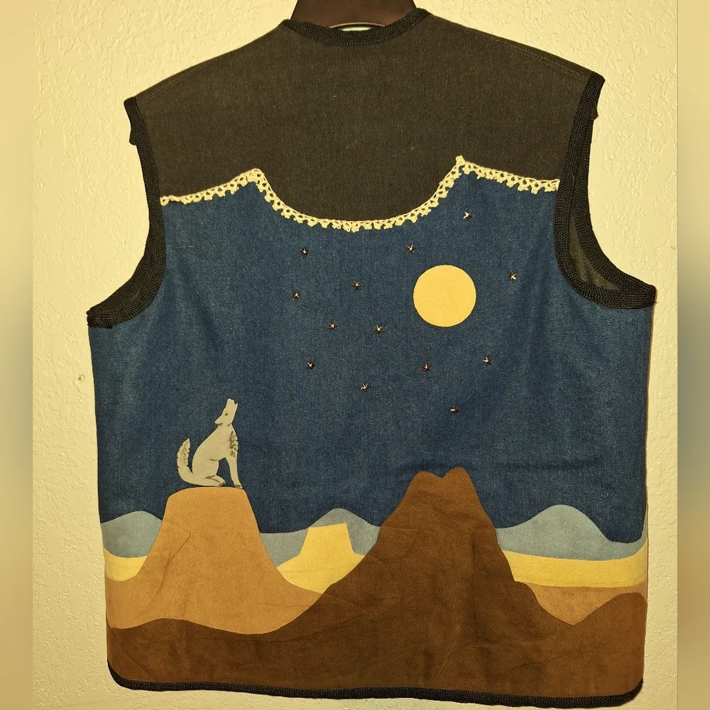 Handmade Native American Southwestern Vest Size Medium - Picture 2 of 10